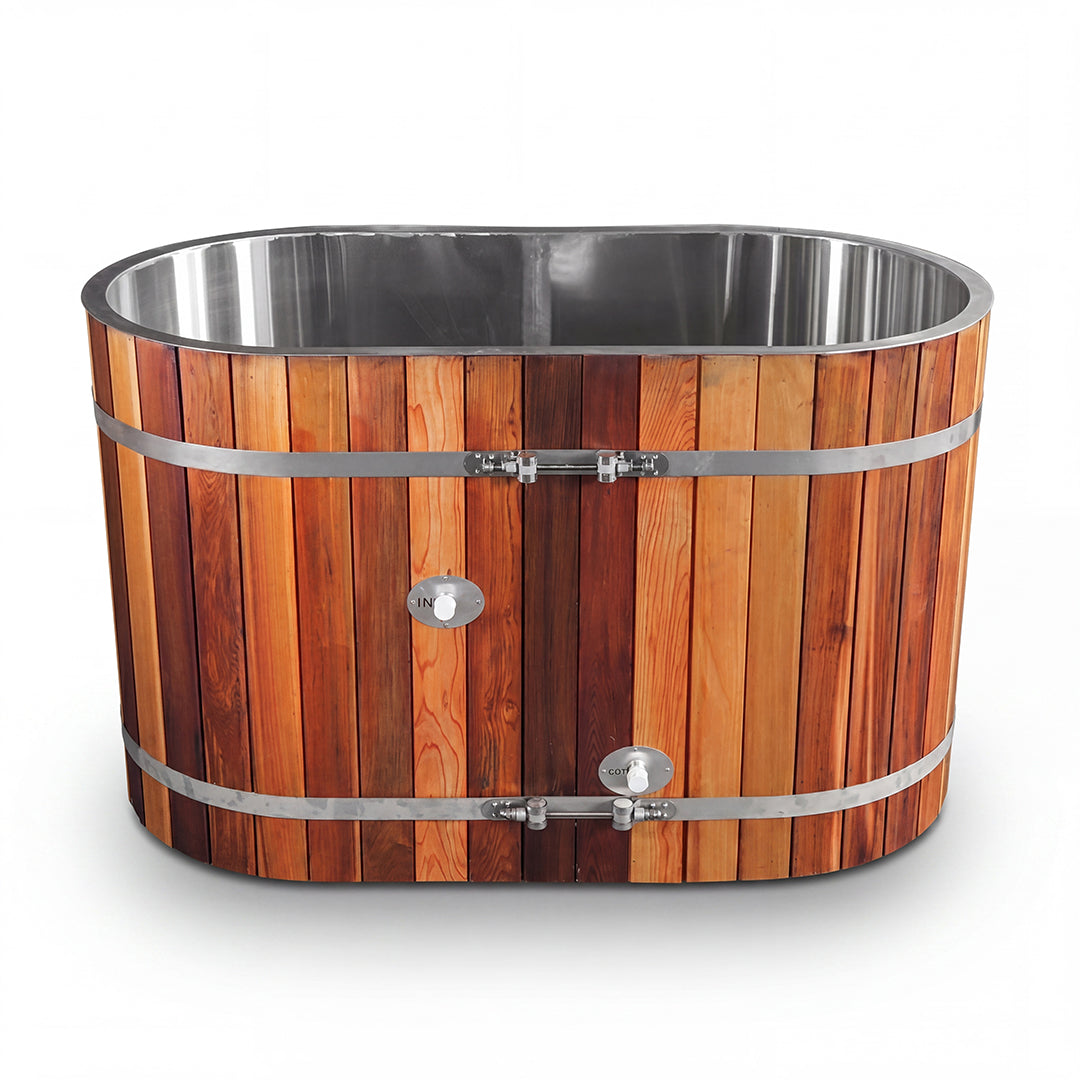 Warrior Plunge Cedar Barrel Tub or Capsule Tub with 1 hp chiller
