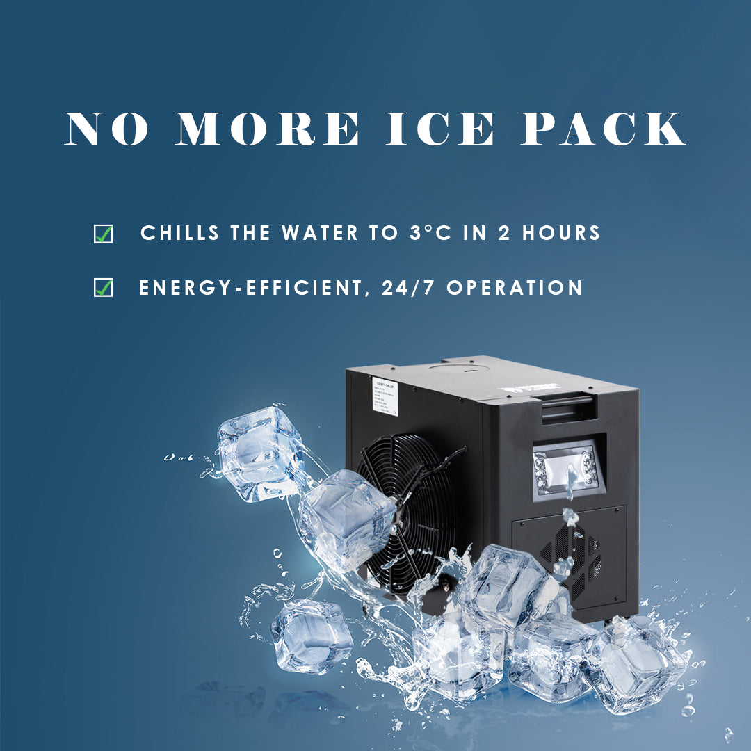 WARRIOR PLUNGE V4 Ice Bath Spa Tub with 2.0hp Chiller