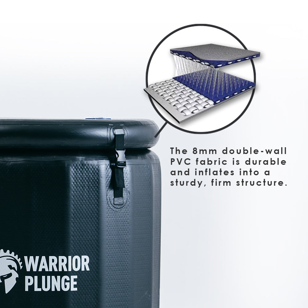 WARRIOR PLUNGE V1 Ice Bath Round Tub with 1.0 hp Chiller