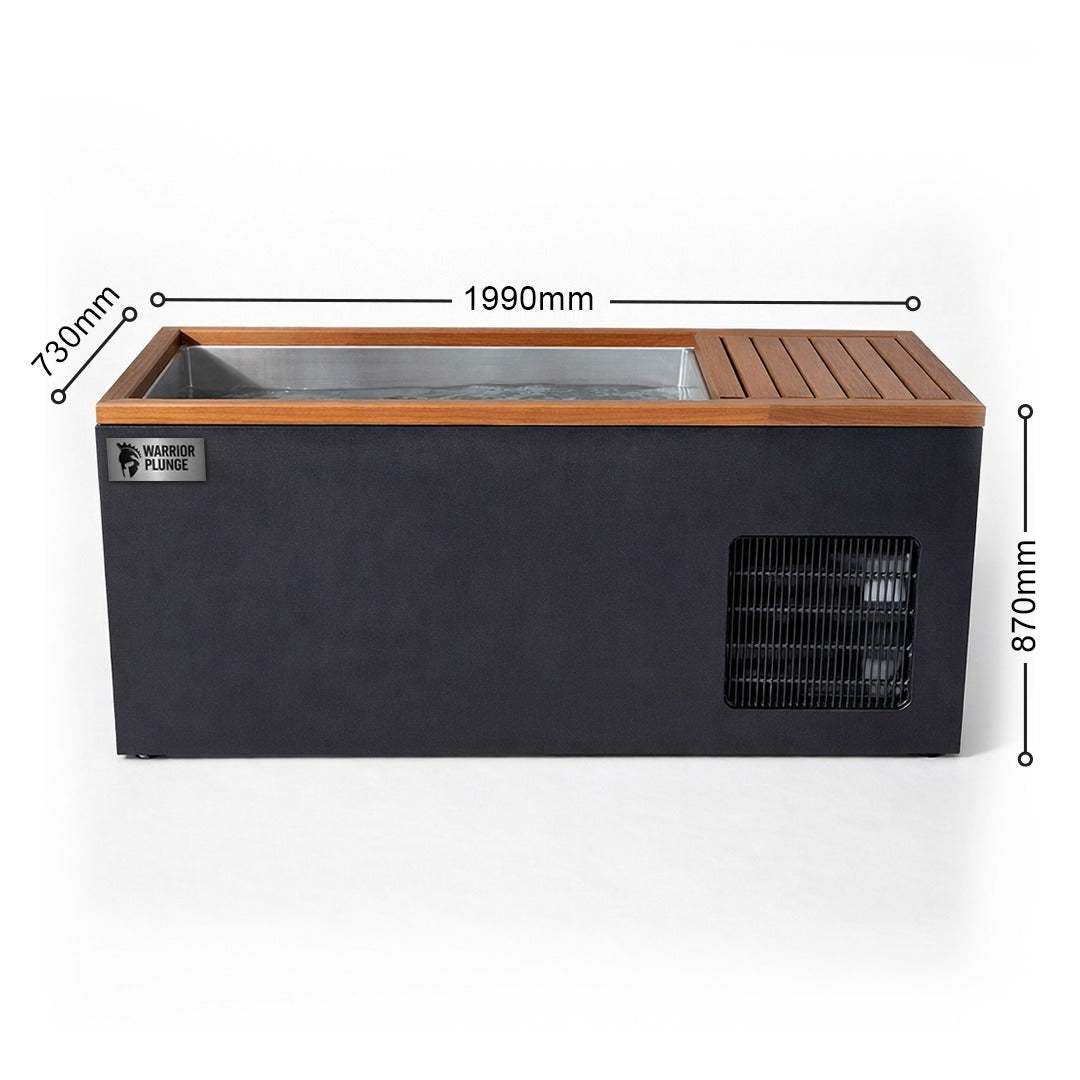 WARRIOR PLUNGE CLASSIC - Ice Bath Premium Cedar & Stainless Steel Tub