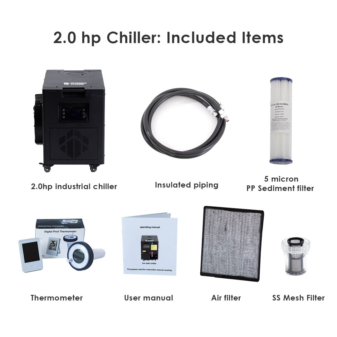 WARRIOR PLUNGE V4 Ice Bath Spa Tub with 2.0hp Chiller