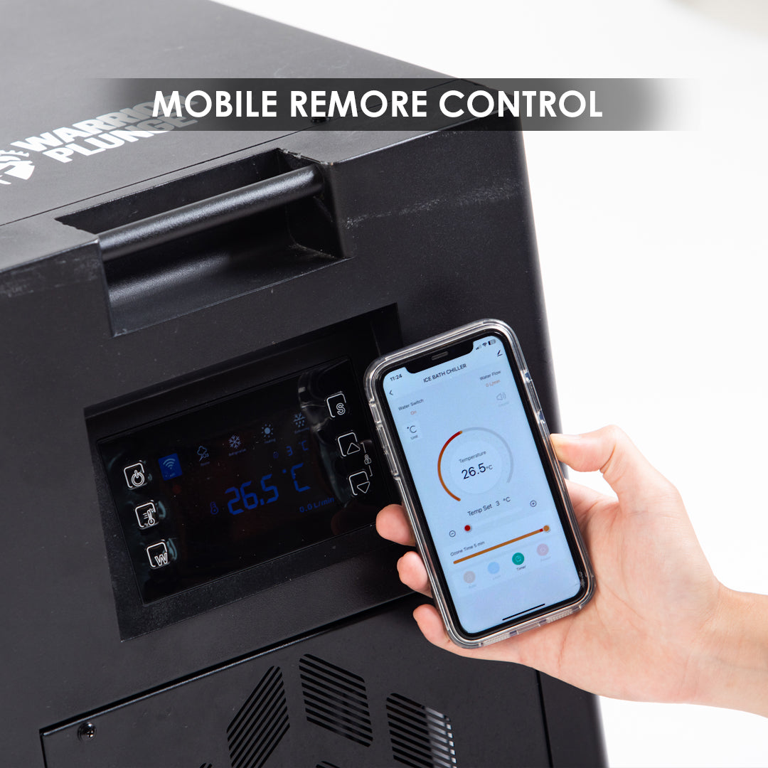 WARRIOR PLUNGE V1 Ice Bath Round Tub with 1.0 hp Chiller