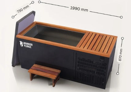 WARRIOR PLUNGE CLASSIC - Ice Bath Premium Cedar & Stainless Steel Tub