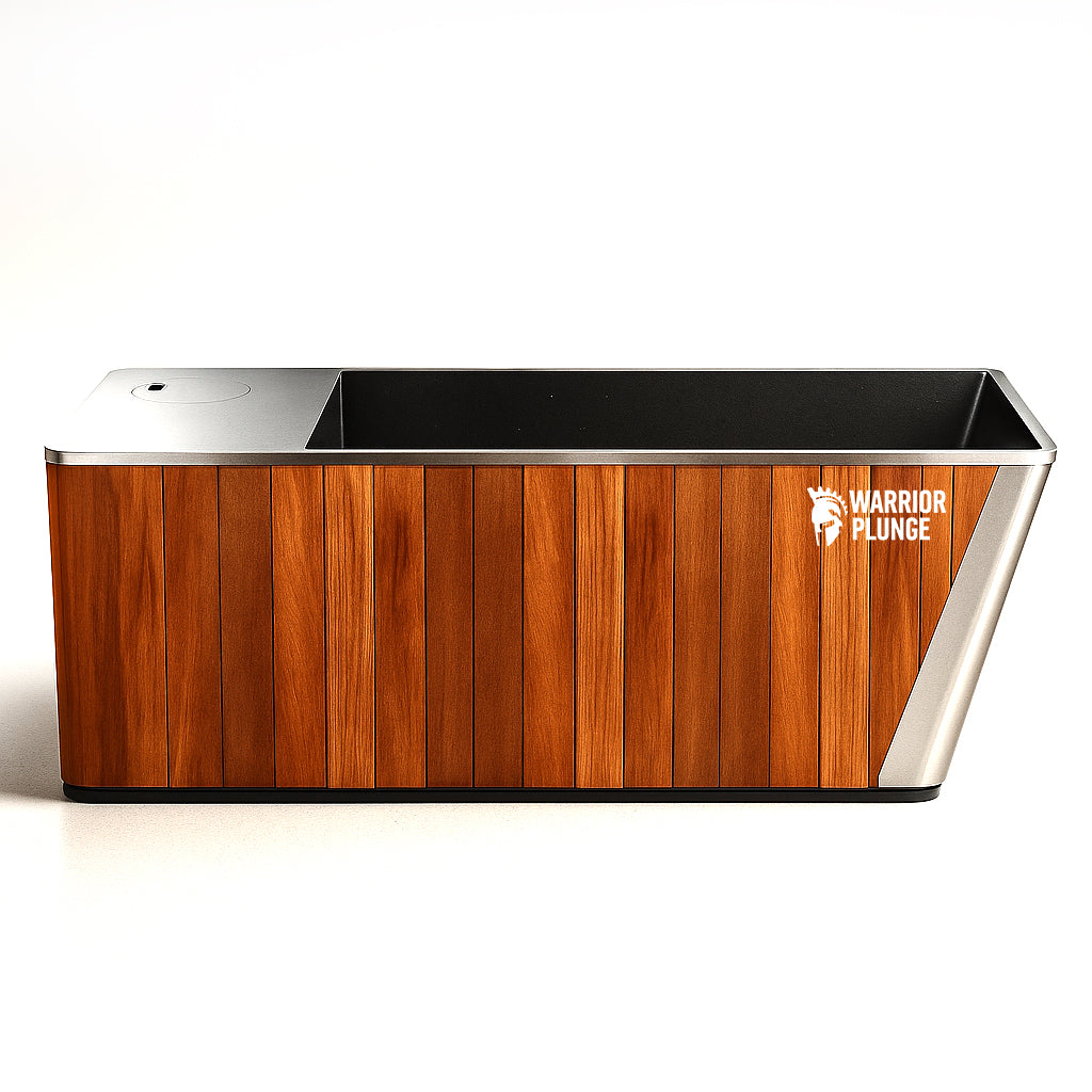 WARRIOR PLUNGE CEDAR - Ice Bath Signature Red Cedar & Stainless Steel Tub