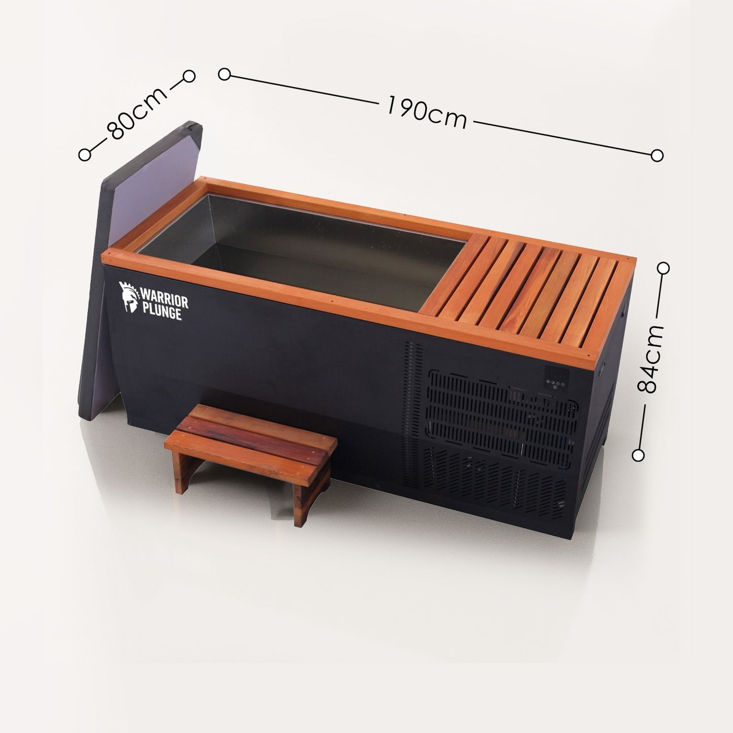 WARRIOR PLUNGE CLASSIC - Ice Bath Spa with Timber & Stainless Steel Finishing