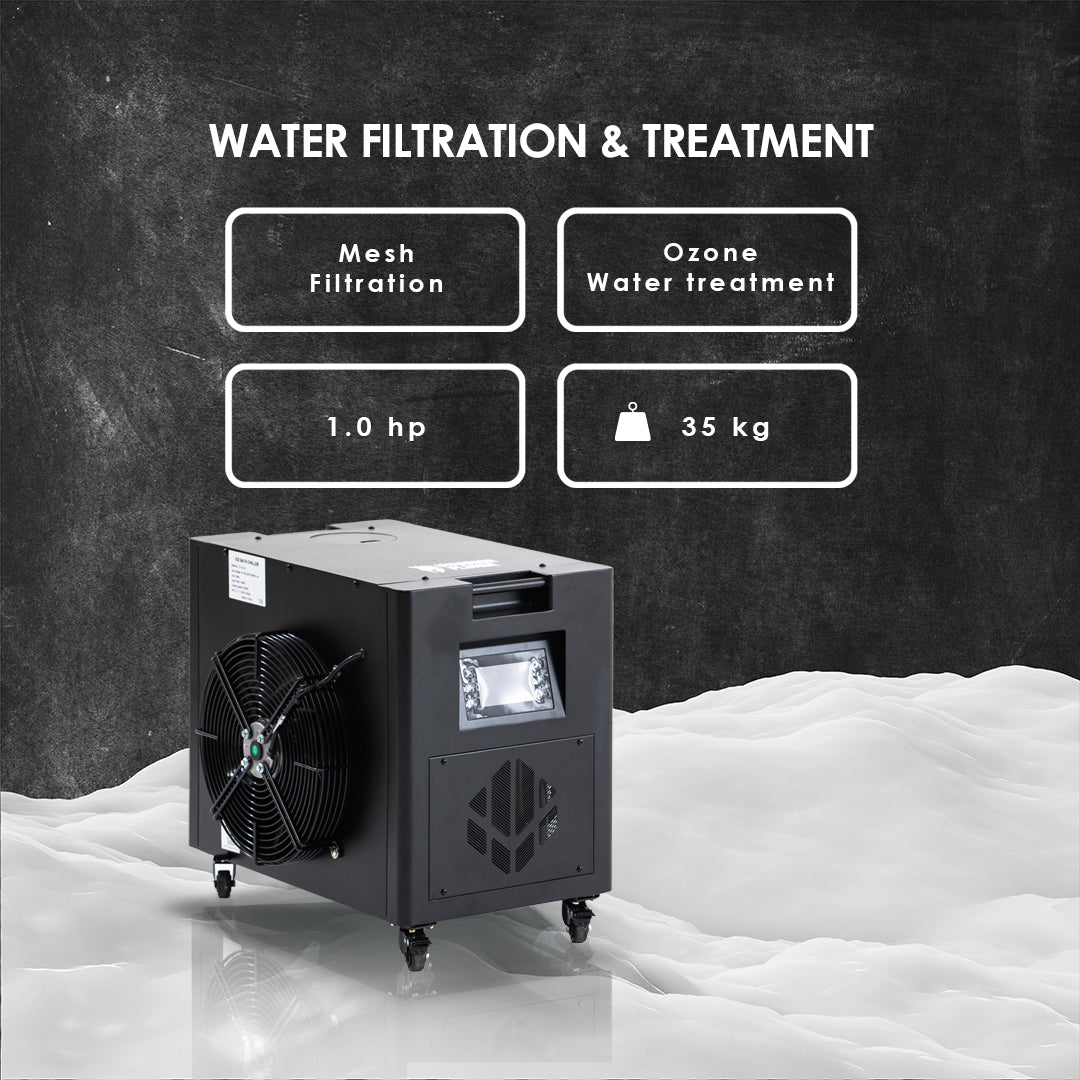 WARRIOR PLUNGE V1 Ice Bath Round Tub with 1.0 hp Chiller