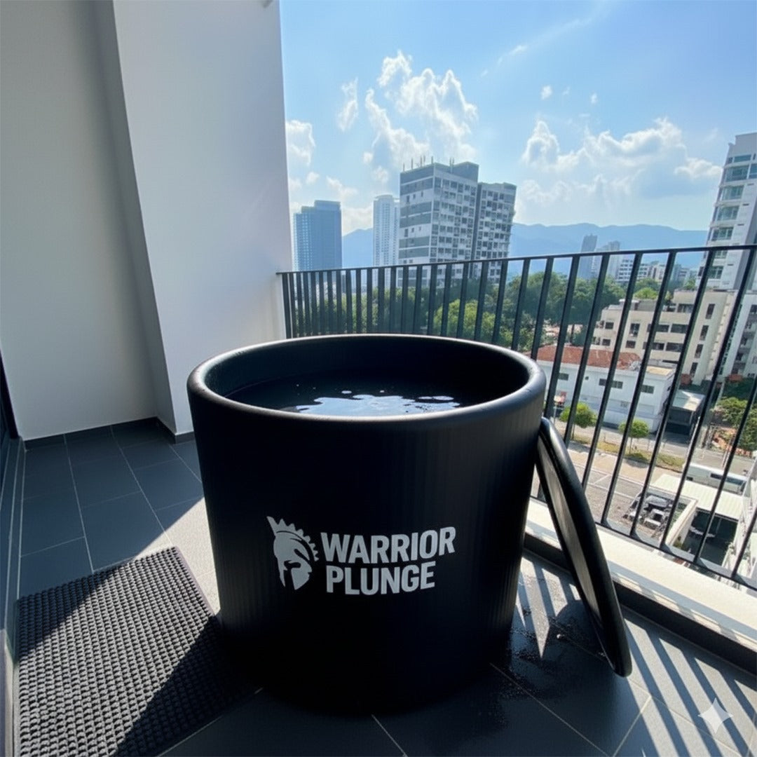 Warrior Plunge Mini Ice bath Round Tub with 0.3hp Chiller