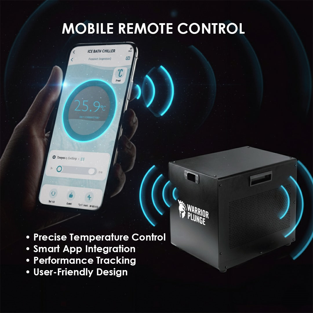 Warrior Plunge Mini Ice bath Round Tub with 0.3hp Chiller