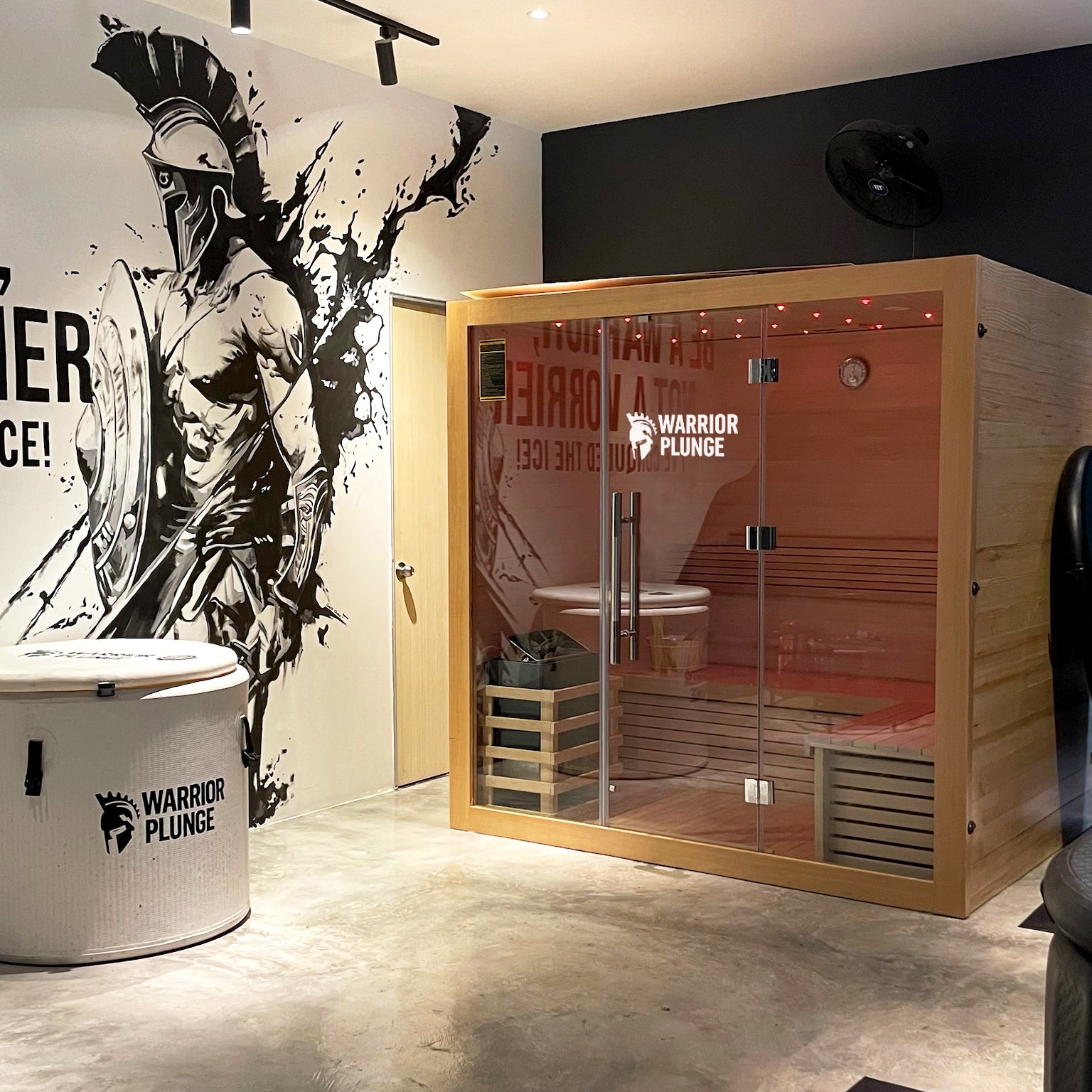 "Far Infrared Wooden Sauna for contrast therapy – Warrior Plunge"