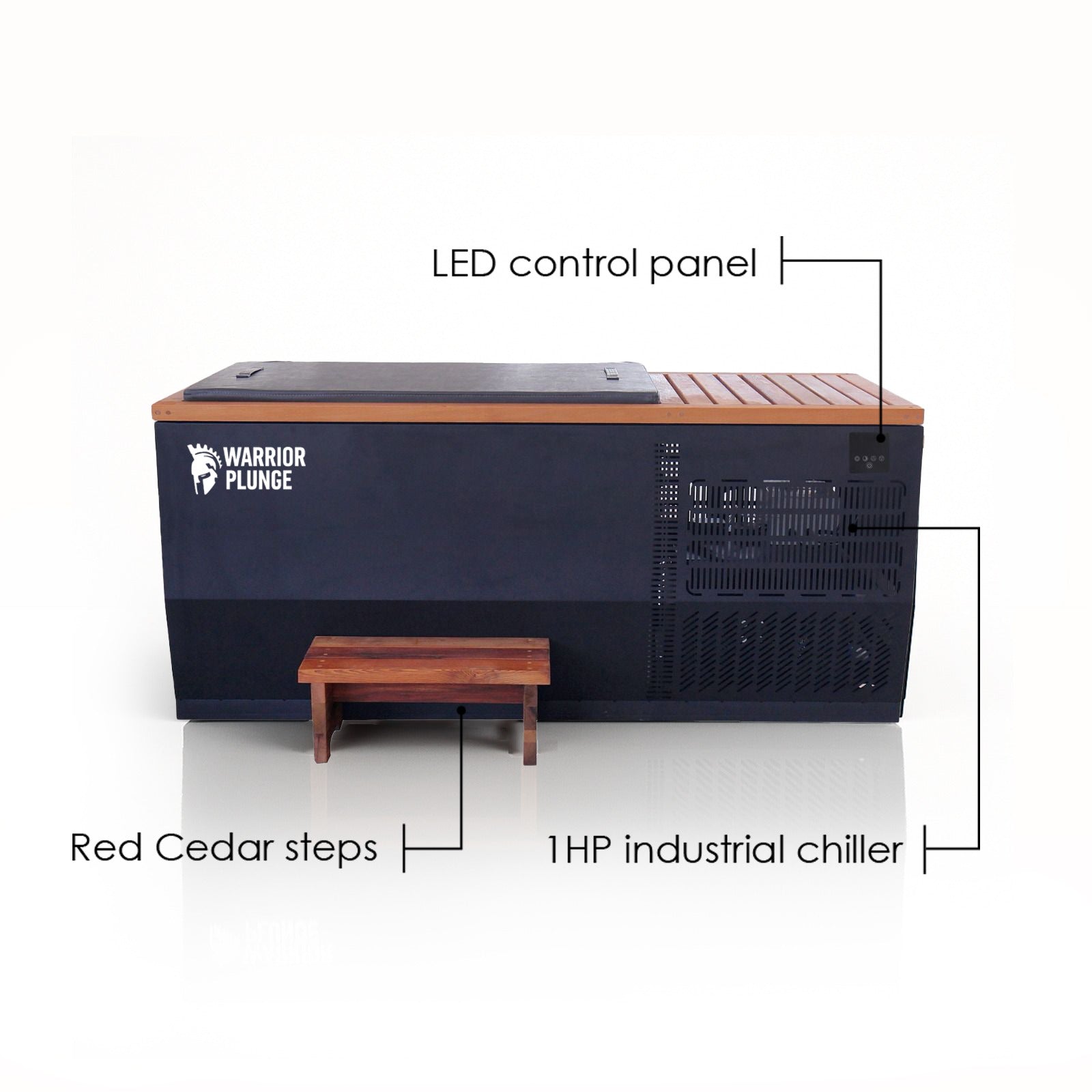 WARRIOR PLUNGE CLASSIC - Ice Bath Premium Cedar & Stainless Steel Tub