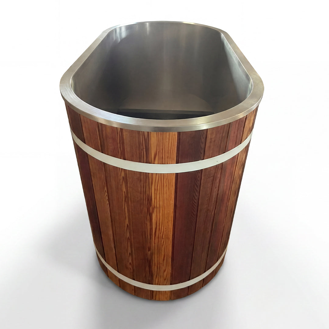 Warrior Plunge Cedar Barrel Tub or Capsule Tub with 1 hp chiller