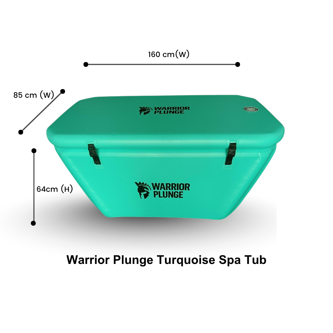 WARRIOR PLUNGE 1.6m Tiffany Blue Spa Tub