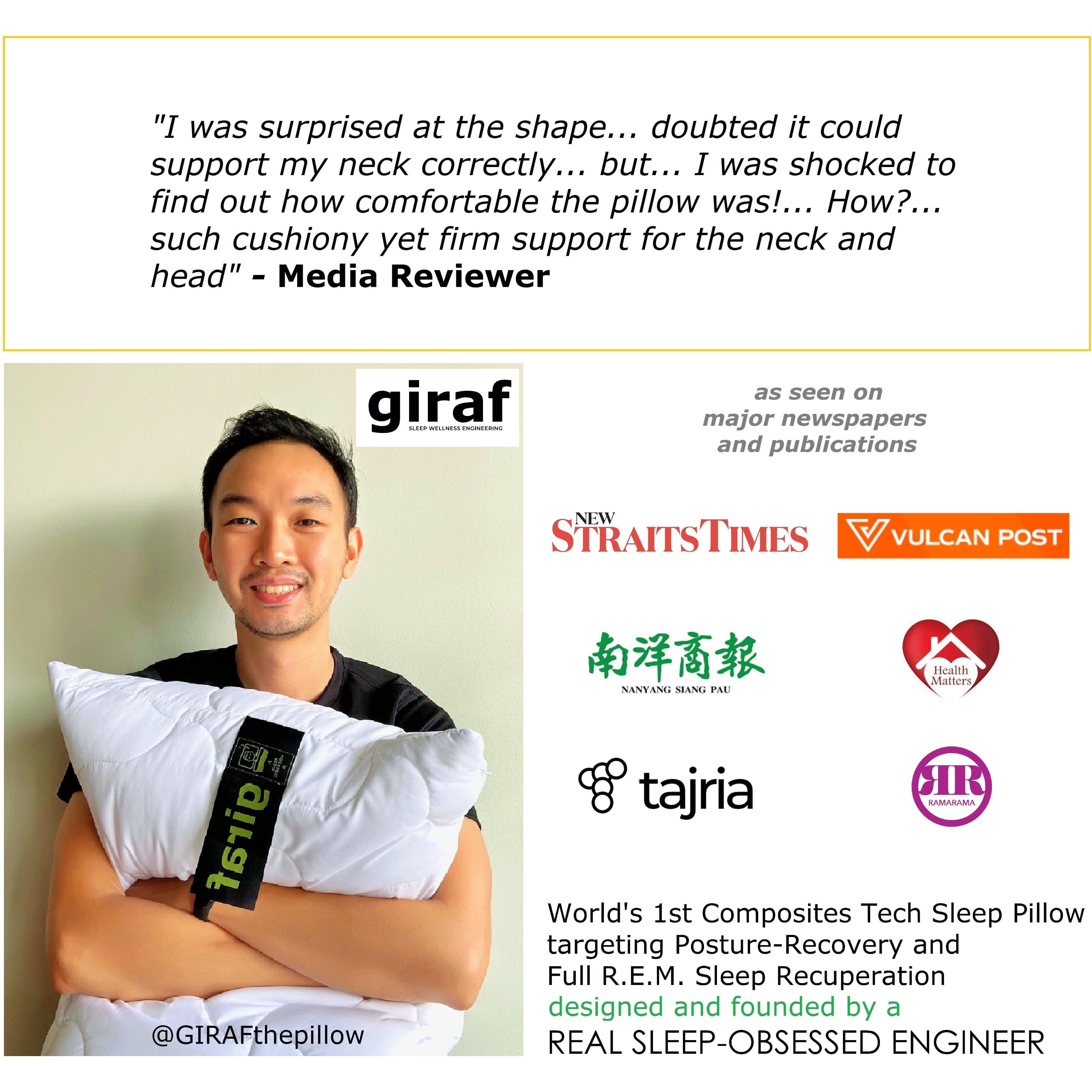GIRAF® X WARRIOR PLUNGE Composites-3 Pro Cuddle Tech Sleeping Pillow - Warrior Plunge 