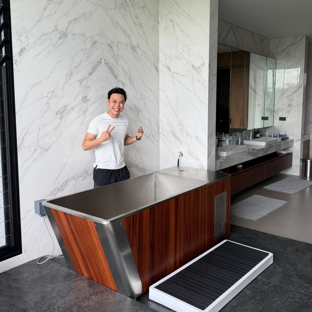 WARRIOR PLUNGE CEDAR - Ice Bath Signature Red Cedar & Stainless Steel Tub